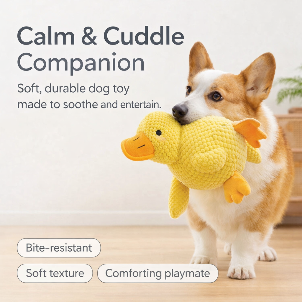 Calm & Cuddle Companion - Yellow Comfort Duck
