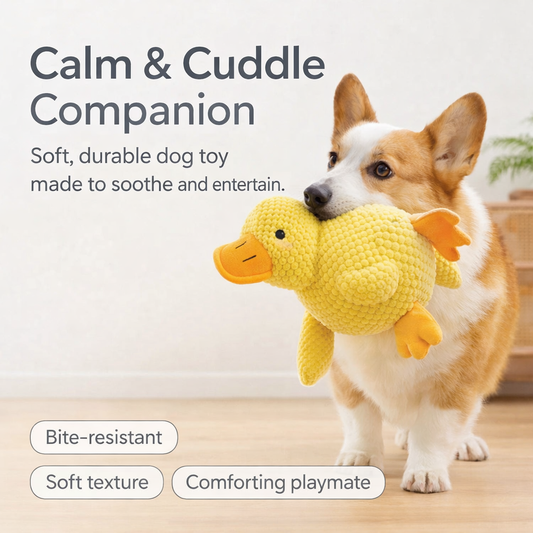 Calm & Cuddle Companion - Yellow Comfort Duck